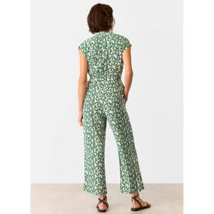 Whistles Ivory Abstract Squares Jumpsuit